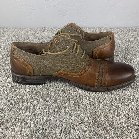 Steve Madden Shoes Mens Size 13 Camrin Cap Toe Oxford Brown Brogue P-CAMRIN - Picture 9 of 11